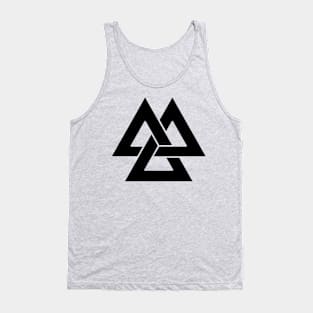 Ritual viking valknut amulet graphic illustration Tank Top